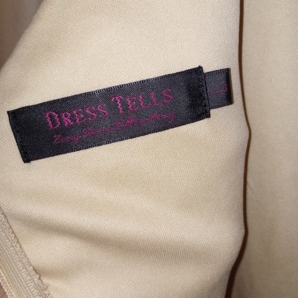 DressTells Champion Flowy Chiffon Maxi Dress with Lace Bodice Size Large NWOT - Picture 9 of 10